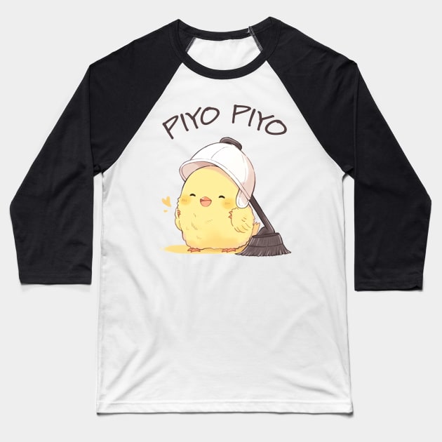 Kawaii Little Chick - Maison Ikkoku's Piyo Piyo Baseball T-Shirt by Tee-Magination